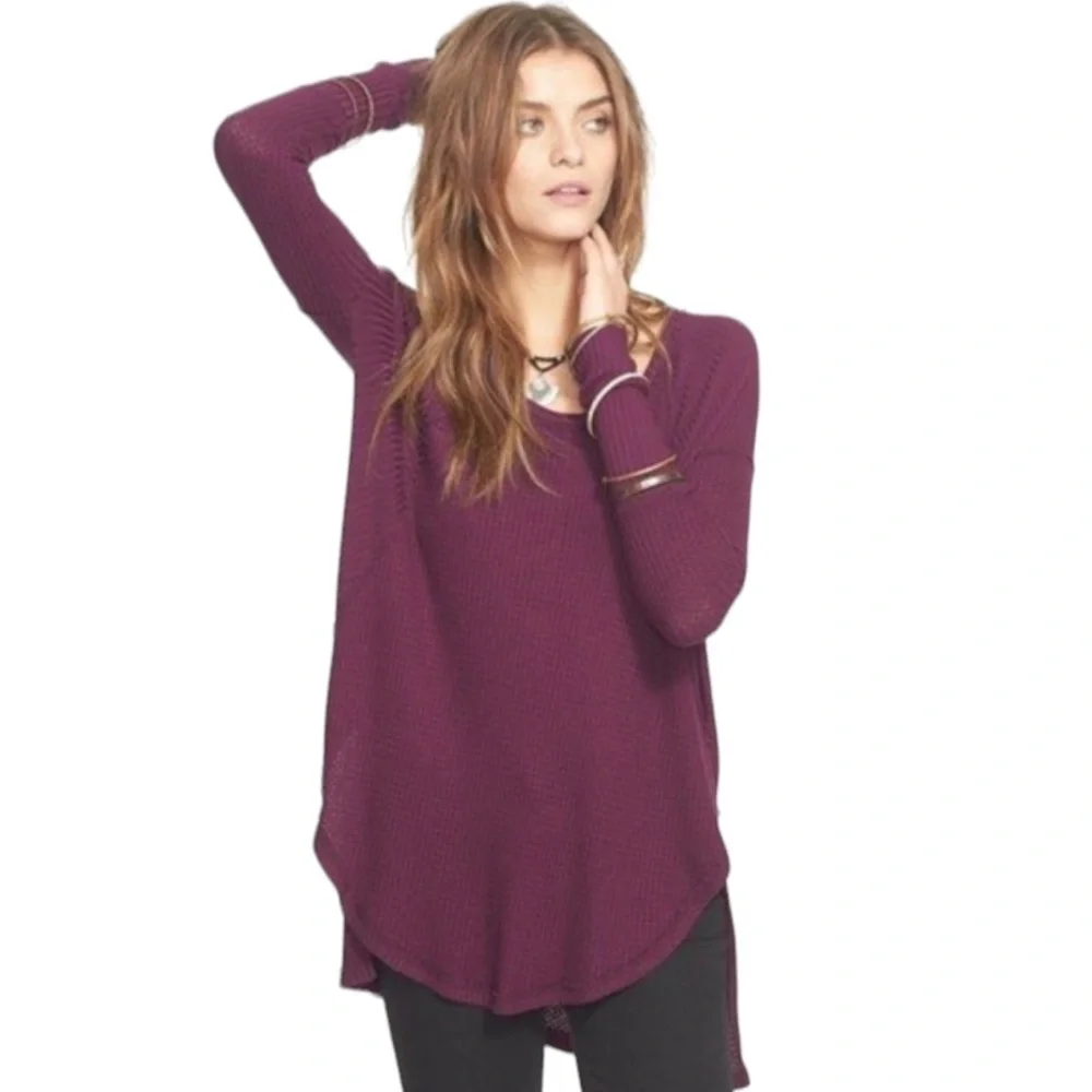 Free People Ventura’s African Violet Dripy Thermal Size Small